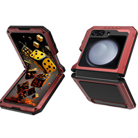 Casing ponsel anti guncangan, casing ponsel anti guncangan, pelindung braket Armor tugas berat, logam, penutup ponsel pelindung untuk Samsung Galaxy Z Flip 6 5 4 3