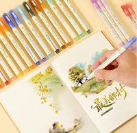 Marqueur de surligneur à paillettes en métal à brosse douce pour dessiner des cartes de voeux
