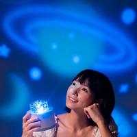 Lámpara de Techo Infantil con Forma de Casa de Nieve, 360 Star Kids, con Luces LED de Estrellas, Lámpara USB para Dormir, Proyector de Luz Nocturna, Mini Proyector