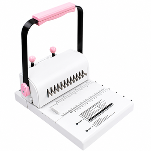 Double Coil <b>Binding</b> <b>Machine</b> 12 Hole Punch Perforator Office document <b>Binding</b> Equipment Metal <b>Binding</b> Folder for Create Hand Book - Product Image 1