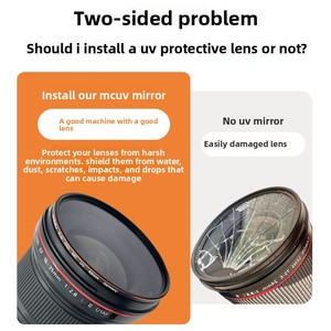 Filtro UV para cámara de vidrio óptico MCUV, ultra transmisivo, de baja reflexión, marco de aluminio de aviación ultrafino - Product Image 2
