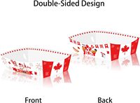 24 pièces plaque de fierté canadienne fête du Canada Snack plateau à bonbons boîte en papier de type navire fournitures de fête du Canada plateau en papier jetable