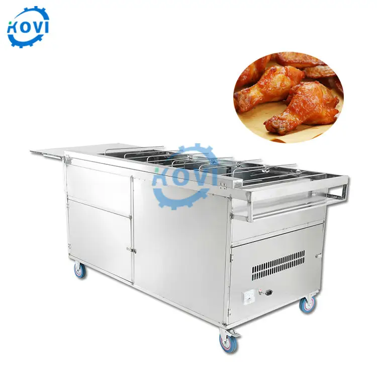 Elektrische Oven Grillen Kip Roosteren Machine Gas Kleine Barbecue Grill Machine Kip