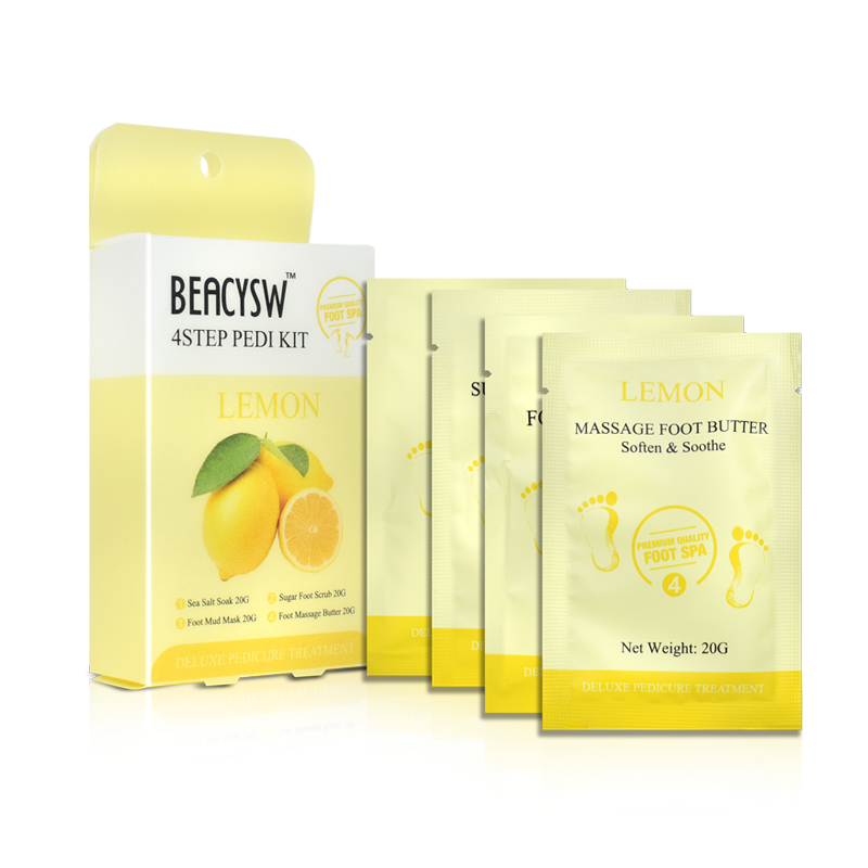 4step Lemon Sugar Scrub Pedi Kit