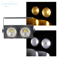 Luz de Escenario LED COB Profesional de 2 Ojos y 200W, Iluminación para Audiencia, para Conciertos, DJ y Espectáculos