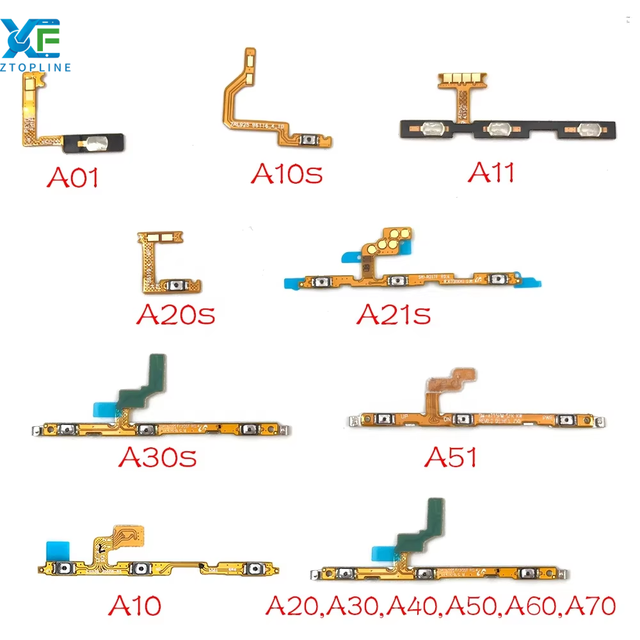 Phone Volume Side Power on Off Switch Power Button Key Flex Cable Module Replacement S6 Active for Samsung All Models in Shop