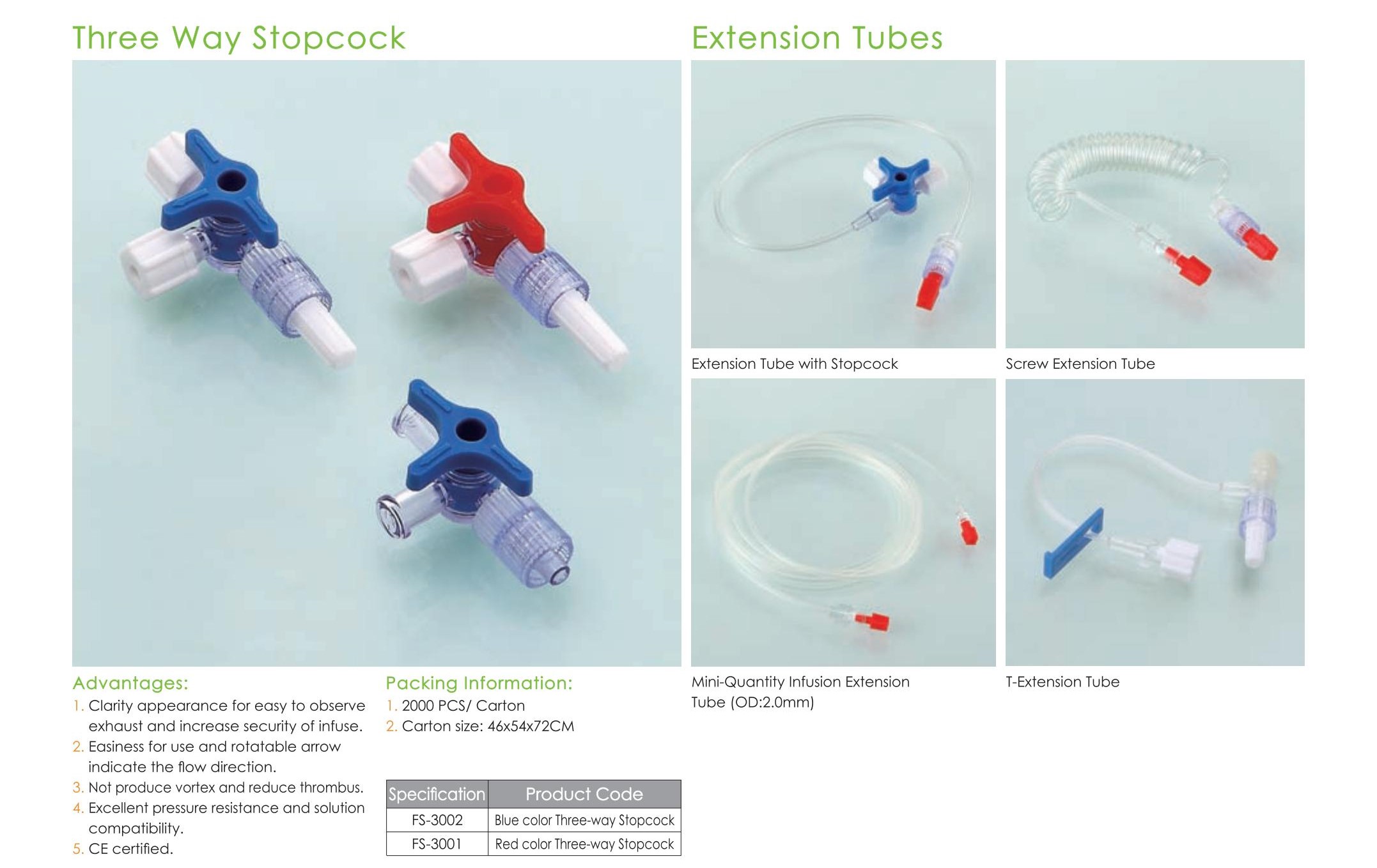 Tubo de extensión de 3 vías con llave de cierre médica desechable de China