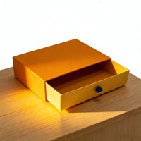 Boîte à tiroir rectangulaire haut de gamme en carton pour emballage cadeau de grandes marques, idéale pour vêtements, foulards, montres et lunettes