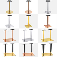 Vente en gros d'usine, pieds de table en acier inoxydable modernes, minimalistes, légers et luxueux, multi-styles, multi-spécifications, couleurs personnalisées