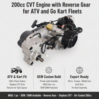 Ensemble Moteur Moto/Quad 200cc GY6 CVT à Démarrage Manuel, Refroidissement par Air, avec Marche Arrière – Direct Usine