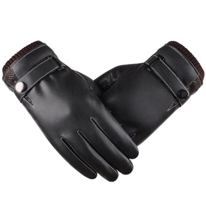 Gants en cuir de mouton thermique de qualité supérieure en gros, compatibles avec les écrans tactiles, élégants pour la conduite, le cyclisme et les activités de plein air - Product Image 5