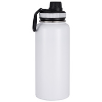 Bouteille d'eau isotherme de sport en acier inoxydable 304 de 32 oz, grande capacité, pour le cyclisme, avec logo personnalisable, idéale comme cadeau