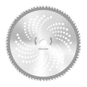 Cuchilla para Cortacésped de 40/60/80 Dientes, Sierra Circular con Orificio, Acabado CrN - Accesorios para Desbrozadora, Cuchilla de 40 Dientes para un Corte Preciso - Product Image 1