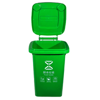 Poubelle en plastique personnalisée avec logo pour extérieur, promotionnelle, 50L, pour aéroport