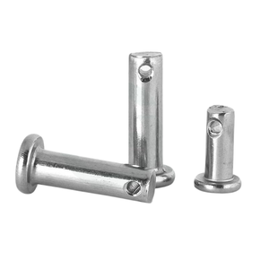 Goupille cylindrique à tête plate en acier inoxydable avec trou - Product Image 3