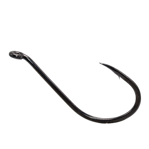 OEM ODM 12 # Hameçon en acier à haute teneur en carbone -10/0 avec ardillon et anneau pour la pêche en mer et en rivière, accessoires de pêche - Product Image 3