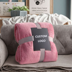 공장 직접 판매 도매 멀티 컬러 아기 부드러운 플란넬 양털 침대 담요 던지기 - Product Image 1