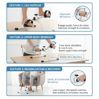 Bicicleta de Ejercicio Mini Portátil para Interiores, para Entrenamiento de Brazos y Piernas, Fisioterapia, Precio Económico, para Gimnasio en Casa