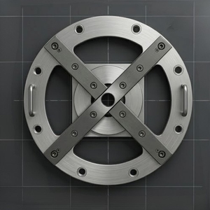 Heavy Duty Circular Mild Steel Custom Jig Fixture High Precision Industrial <b>Drill</b> <b>Guide</b> Plate Metalworking Machining Tool - Product Image 3