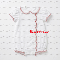 Vêtements d'été pour bébé fille, robe à col Peter Pan festonné, à pois suisses, vêtements pour filles, ensembles de vêtements pour filles tendance 2027