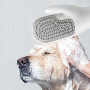 Gants de bain et de massage pour animaux de compagnie, gants de toilettage pour animaux de compagnie, en PVC écologique, imperméables, pour l'élimination des poils - Product Image 3