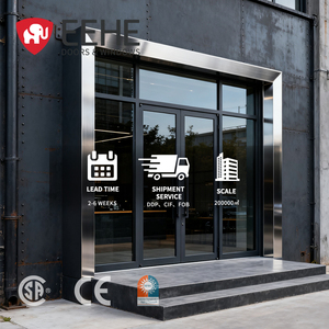 EEHE ticari dış Modern alüminyum cam kapi NFRC sertifikalı ses geçirmez su geçirmez rüzgar geçirmez termal mola yapısı - Product Image 2