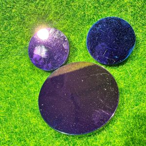 Disco de Obsidiana Natural Aura Electrochapado para Sanación, Decoración del Hogar, Posavasos, Placa de Altar, Lote al por Mayor - Product Image 6