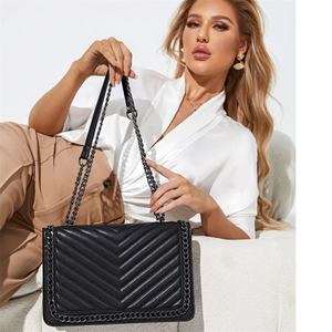 Sac fourre-tout de luxe inspiré des sacs à main de créateurs, en PU, avec fermeture éclair et logo, pour femmes, collection 2025 – Vente chaude - Product Image 4