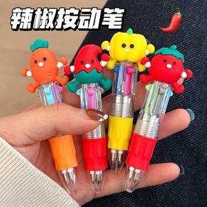 Mini stylos à bille mignons de dessin animé, bouton-poussoir multicolore pour les étudiants, usage scolaire et de bureau - Product Image 3
