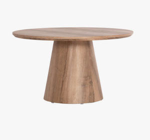 Bàn tròn hiện đại 120cm-Bàn ăn với khung kim loại & Veneer MDF - Product Image 1