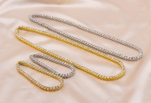 Colar Choker Hiphop de Ouro 18k com Zircônias e Diamantes CZ para Homens - Product Image 4