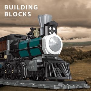 560 Piezas de Bloques de Construcción de Trenes de Vapor Clásicos, Juego de Construcción de Modelos de Trenes, Rompecabezas de Trenes de Rieles, Ladrillos de Juguete <span class=keywords><strong>para</strong></span> Niños - Product Image 3