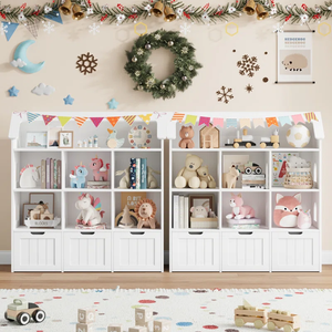 Nieuwe Design Speelgoedopbergorganisator Met 3 Laden En Berging En 6 Multifunctionele Opslagruimten - Product Image 3