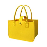 Vente en gros sacs fourre-tout en feutre de polyester avec impression personnalisée sac à main pour femmes stockage de nourriture garde-robe au design classique
