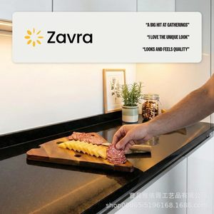 Plateau de service en bois de forme irrégulière, planche à fromage pour fêtes et apéritifs, facile à nettoyer - Product Image 5