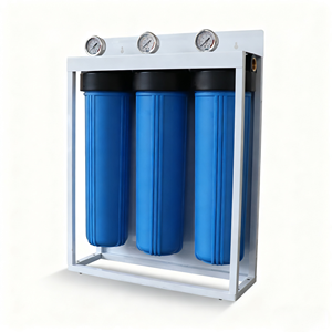 호주 OEM 제공 3단계 빅 블루 워터 필터 20인치 공장 가격 스테인리스 스틸 브래킷 포함 - Product Image 2