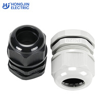 Presse-étoupe en nylon PA66 de haute qualité à basse tension, filetage métrique standard, indice de protection IP69, certifié CE, -40 +120, Hongjin M16*1.5 pour câbles