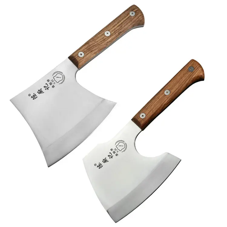 Coltello per mannaia in osso manico in legno in acciaio inossidabile coltello da cucina cinese coltello da cuoco cinese coltello da ascia per mannaia cinese