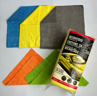 Logo personnalisé sans bordure 36 pièces 16*16 pouces en peluche pour lavage de voiture cuisine microfibre époussetage serviettes de voiture chiffon de nettoyage