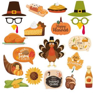 <b>Party</b> Turkey Festive Decoration Thanksgiving Photo Booth Props Kit - Product Image 4