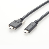 Kabel kamera industri USB 3.1 tipe-c dengan pelindung kepang dan konduktor tembaga murni jaket PVC
