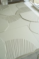 Panneaux muraux et dalles sur mesure, panneau mural 3D minimaliste en forme de feuille de palmier, panneau mural à motifs pour la décoration de la maison, des hôtels, des cafés et des espaces commerciaux