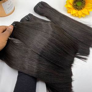 Extensions de cheveux vierges Remy de qualité 13A, mèches droites, double trame, pour tissage - Product Image 2