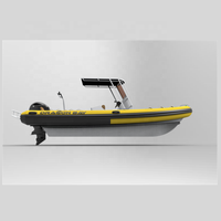 Grande promotion : yacht sportif en aluminium de 6,4 m, RIB 640 Zodiac, bateau de 21 pieds, moteur hors-bord, capacité de 11 personnes