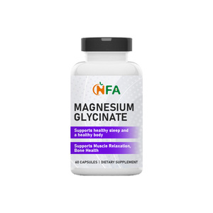 Glycinate de magnésium chélaté, capsule minérale facilement absorbable, favorise la relaxation et un cycle de sommeil complet, contribue à la santé des os et des muscles. - Product Image 1