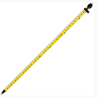 CHANDA 2M Trépied robuste en aluminium avec perche à prisme pour antenne répétiteur et capteur RTK à fixation universelle compatible, verrouillage rapide