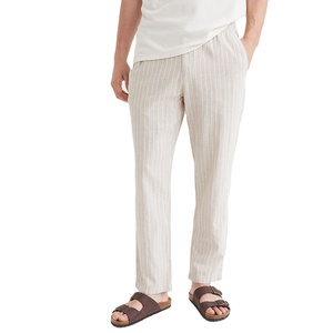 <span class=keywords><strong>Pantaloni</strong></span> da uomo in <span class=keywords><strong>lino</strong></span> con cintura elastica Casual Casual e comodo di alta qualità - Product Image 1