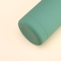 Meilleures ventes 350ml 500ml 750ml 1000ml Thermos à double paroi en acier inoxydable Caoutchouc Noir mat Bouteille d'eau de luxe
