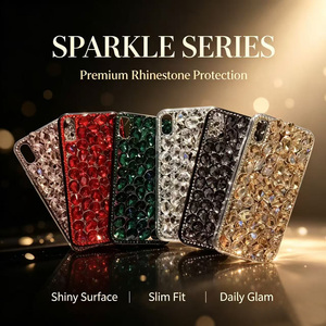 Fundas de Lujo con Diamantes Brillantes para <span class=keywords><strong>iPhone</strong></span> Xr Xs 6 <span class=keywords><strong>7</strong></span> 8 11 12 13 14 15 16 17 18 Plus Pro Max - Product Image 1