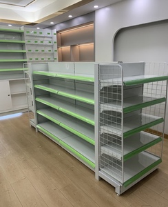 Modern Design Double-<b>Sided</b> Heavy Duty Supermarket Rack New Metallic Shelving Display Racks 5 Shelves Convenience Grocery Retail - Product Image 3